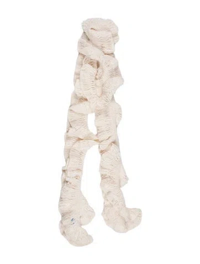 Pre-owned White + Warren Cashmere Scarf In White