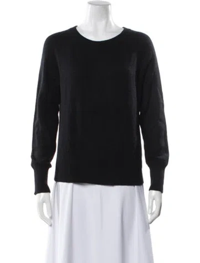 Pre-owned White + Warren Cashmere Scoop Neck Sweater In Multi