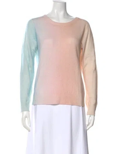 Pre-owned White + Warren Cashmere Scoop Neck Sweater In Neutral