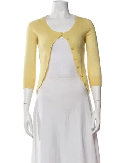 Pre-owned White + Warren Cashmere Scoop Neck Sweater In Pink
