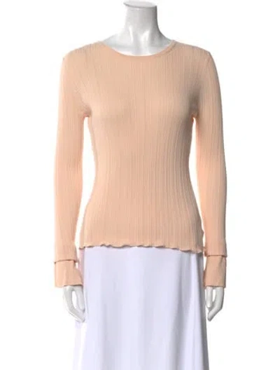 Pre-owned White + Warren Cashmere Scoop Neck Top In Neutral