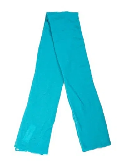Pre-owned White + Warren Cashmere Shawl In Blue