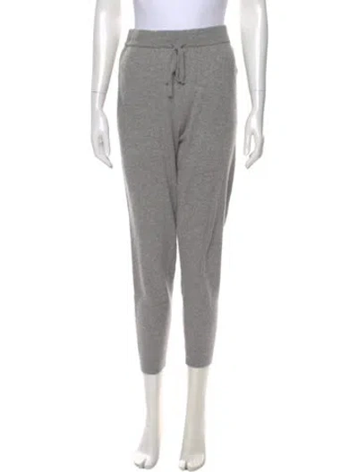 Pre-owned White + Warren Cashmere Skinny Leg Pants In Gray