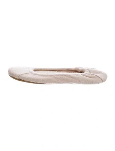 Pre-owned White + Warren Cashmere Slippers & Eye Mask Set Cashmere Slippers In Neutral
