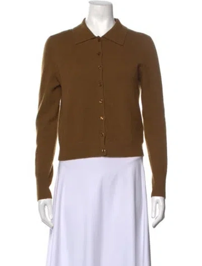 Pre-owned White + Warren Cashmere Sweater In Brown