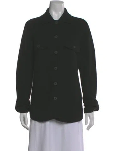 Pre-owned White + Warren Cashmere Sweater In Gray