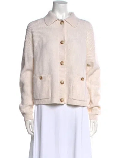 Pre-owned White + Warren Cashmere Sweater In Neutral