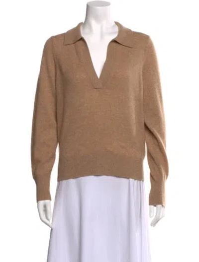 Pre-owned White + Warren Cashmere Sweater In Neutral