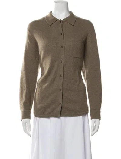 Pre-owned White + Warren Cashmere Sweater In Neutral