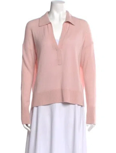 Pre-owned White + Warren Cashmere Sweater W/ Tags In Pink