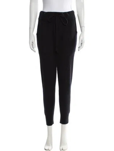 Pre-owned White + Warren Cashmere Sweatpants In Black