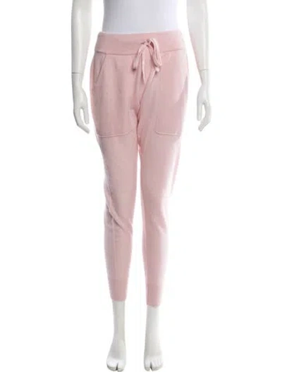 Pre-owned White + Warren Cashmere Sweatpants In Pink