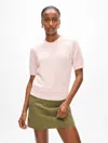 White + Warren Cashmere T-shirt Sweater In Pink Sand In Pink Sand