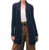 White + Warren Cashmere Trapeze Cardigan Sweater In Deep Navy Blue In Blue