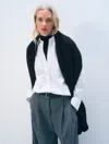 White + Warren Cashmere Travel Wrap In Black In Black