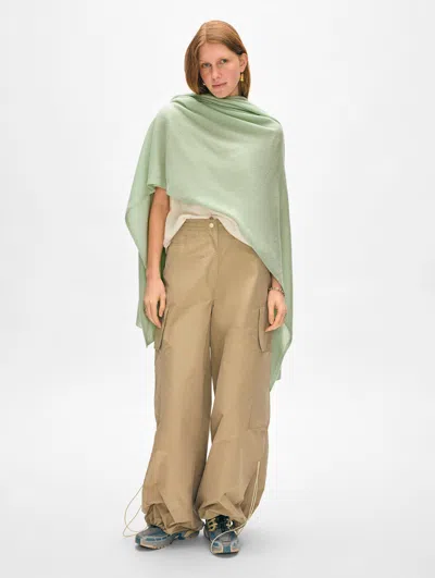White + Warren Cashmere Travel Wrap In Cool Sage