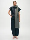 White + Warren Cashmere Travel Wrap In Graphite Heather In Graphite Heather