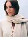 White + Warren Cashmere Travel Wrap In Natural Heather In Gray
