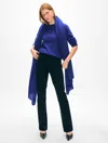 White + Warren Cashmere Travel Wrap In Obsidian Blue In Obsidian Blue