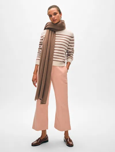 White + Warren Cashmere Travel Wrap In Saddle Brown