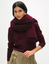 White + Warren Cashmere Travel Wrap In Sangria In Sangria