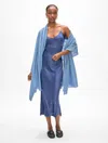 White + Warren Cashmere Travel Wrap In Soft Blue In Soft Blue
