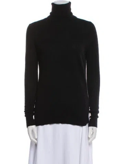 Pre-owned White + Warren Cashmere Turtleneck Sweater In Blue