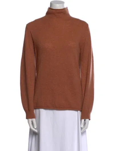Pre-owned White + Warren Cashmere Turtleneck Sweater In Neutral