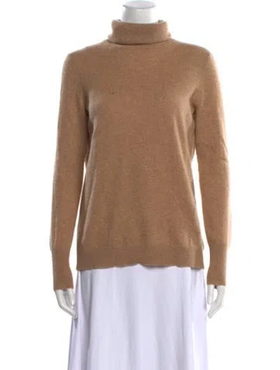 Pre-owned White + Warren Cashmere Turtleneck Sweater In Neutral