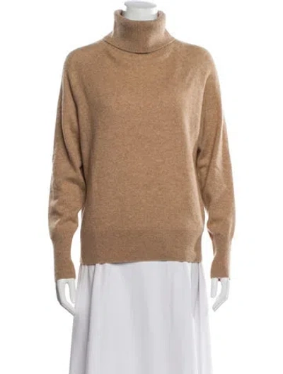 Pre-owned White + Warren Cashmere Turtleneck Sweater In Neutral