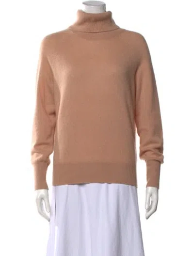 Pre-owned White + Warren Cashmere Turtleneck Sweater In Neutrals