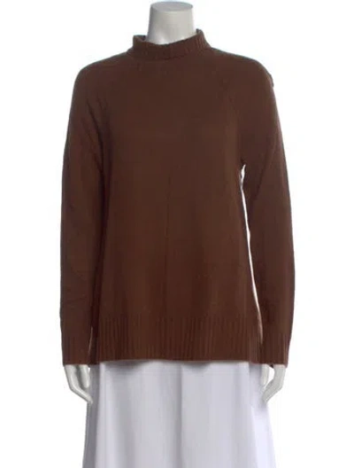 Pre-owned White + Warren Cashmere Turtleneck Sweater W/ Tags In Brown