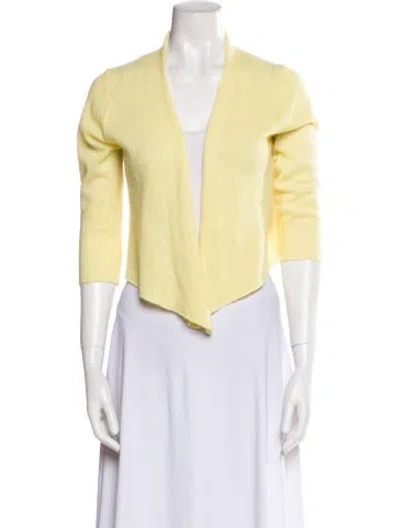 Pre-owned White + Warren Cashmere V-neck Sweater In Blue