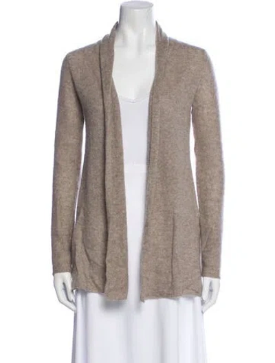 Pre-owned White + Warren Cashmere V-neck Sweater In Neutral