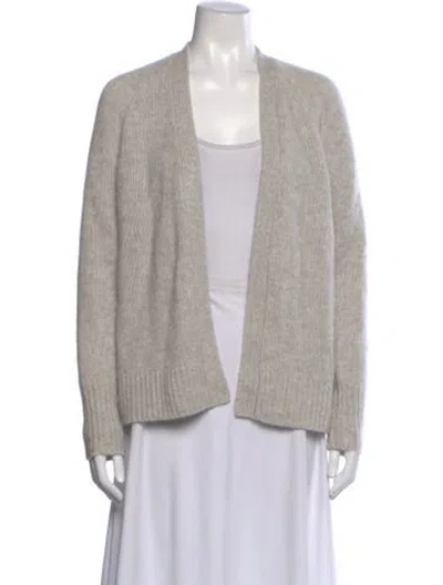 Pre-owned White + Warren Cashmere V-neck Sweater In Neutral