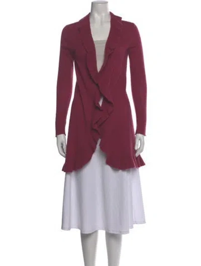 Pre-owned White + Warren Cashmere V-neck Sweater In Pink