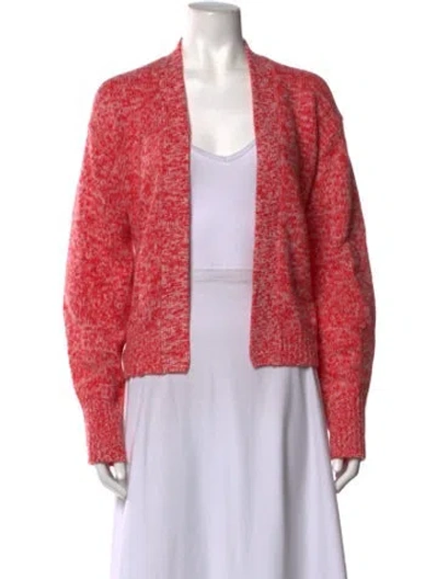 Pre-owned White + Warren Cashmere V-neck Sweater In Pink