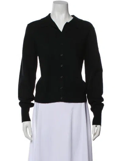 Pre-owned White + Warren Cashmere V-neck Sweater W/ Tags In Black