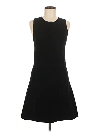 Pre-owned White + Warren Casual Dress In Black