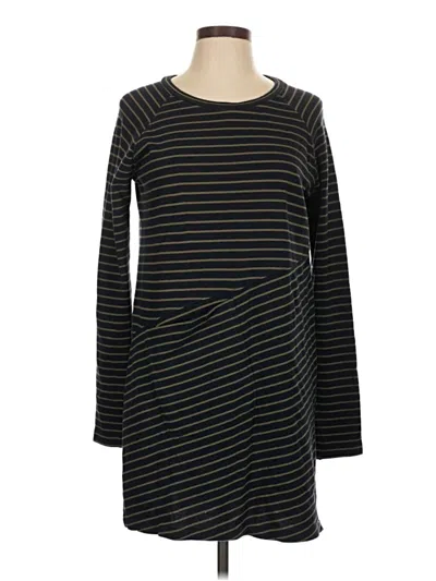 Pre-owned White + Warren Casual Dress In Black