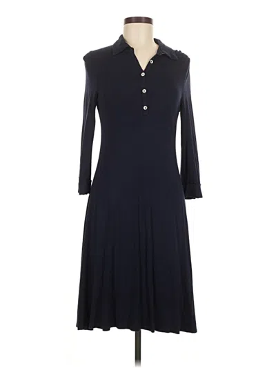 Pre-owned White + Warren Casual Dress In Black