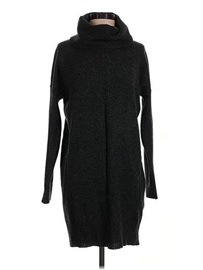 Pre-owned White + Warren Casual Dress In Black