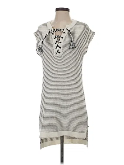 Pre-owned White + Warren Casual Dress In Gray