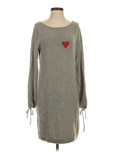Pre-owned White + Warren Casual Dress In Gray