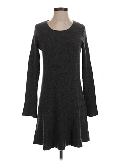 Pre-owned White + Warren Casual Dress In Gray