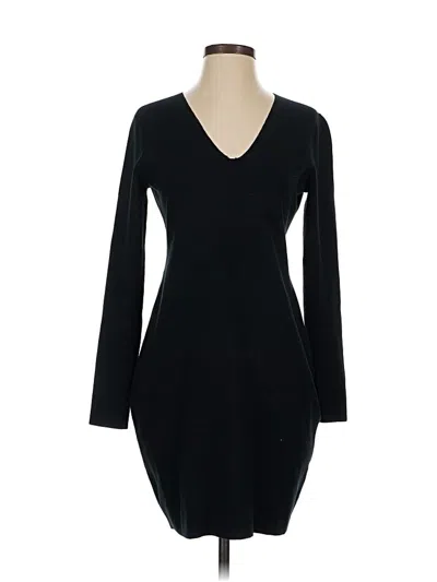 Pre-owned White + Warren Cocktail Dress In Black