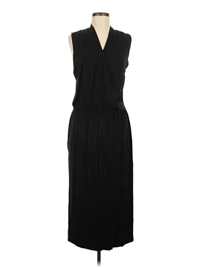 Pre-owned White + Warren Cocktail Dress In Black