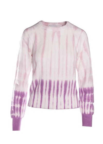 White + Warren Cotton Dip Dye Crew Neck In Confection In Multi
