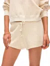 White + Warren Cotton Terry Shorts In Cream In Neutral