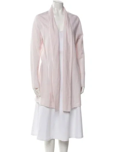 Pre-owned White + Warren Cowl Neck Sweater In Pink